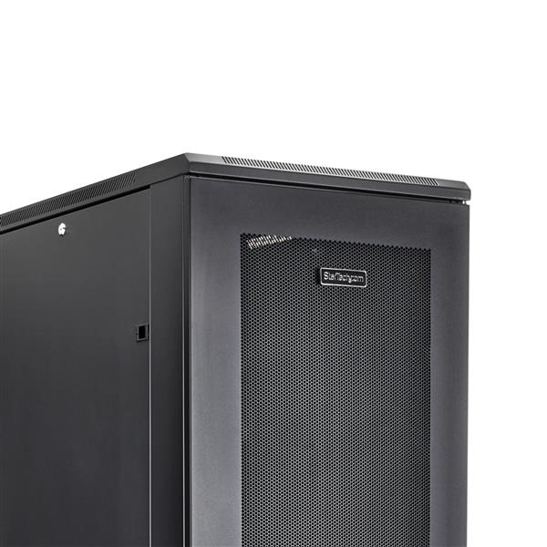 StarTech.com 4 Post 42U Netwerkkast, 19" Patchkast voor Computer/AV/IT Apparatuur, Data Rack met Wielen, Full Size Industriële Serverkast - Afbeelding 7