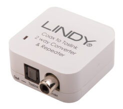 Lindy 70411 tussenstuk voor kabels Toslink RCA Wit - Afbeelding 3