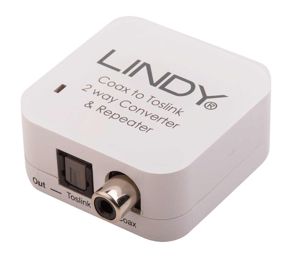 Lindy 70411 tussenstuk voor kabels Toslink RCA Wit - Afbeelding 3