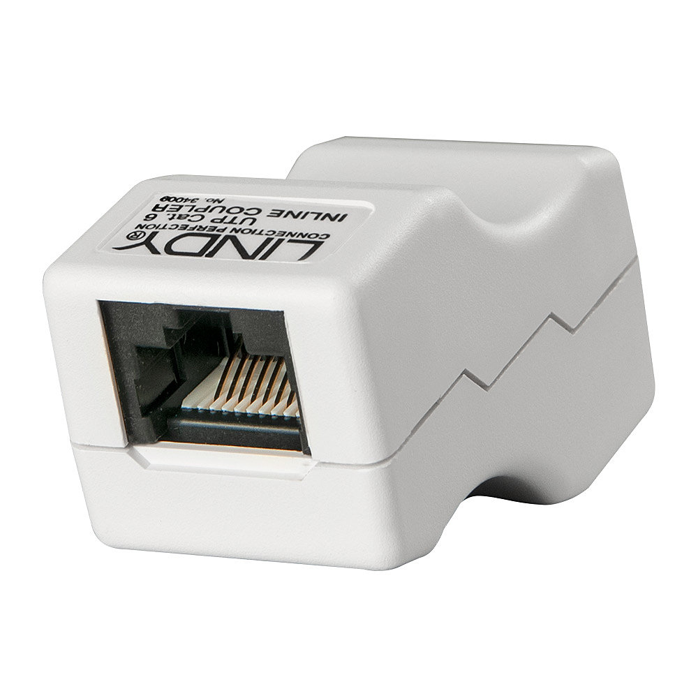 Lindy 34009 tussenstuk voor kabels RJ45 Grijs - Afbeelding 2