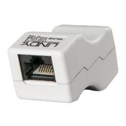 Lindy 34009 tussenstuk voor kabels RJ45 Grijs