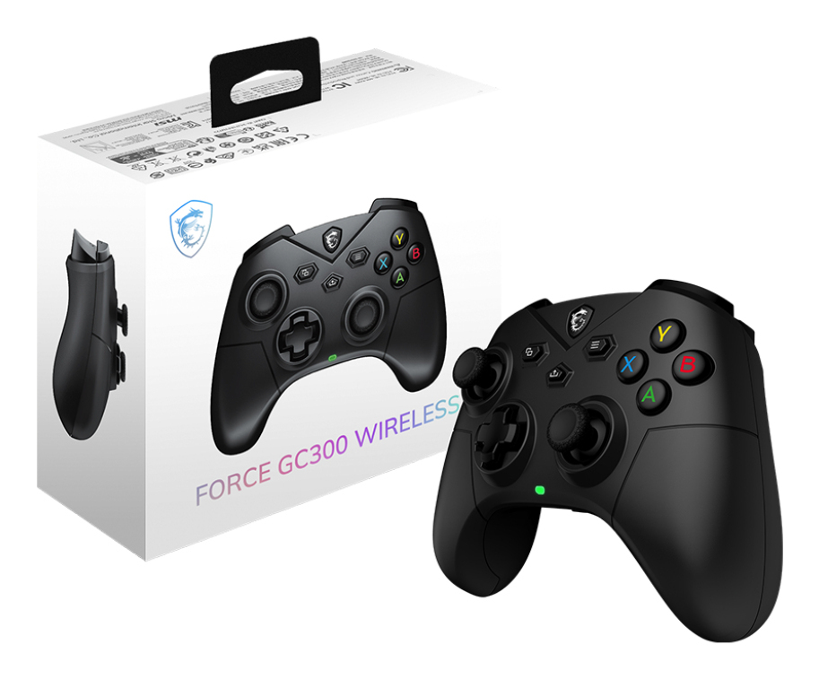MSI FORCE GC300 WIRELESS Zwart USB 2.0 Gamepad Analoog PC - Afbeelding 6