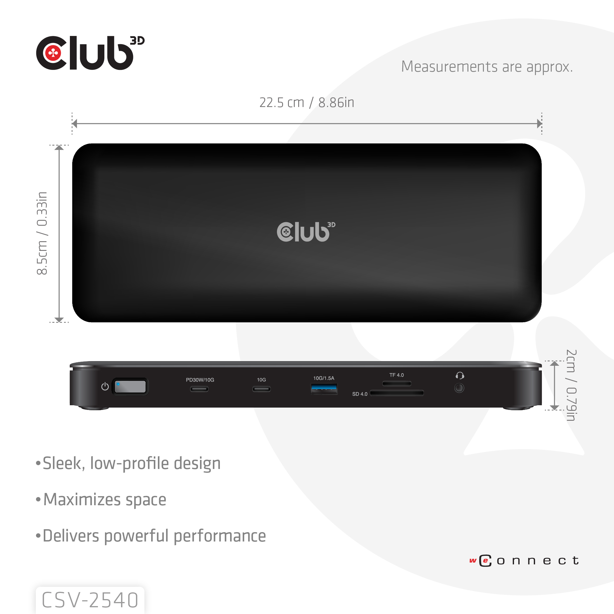 CLUB3D Club 3D 14-in-1 USB-C® Quad Display Dockingstation – 4 Schermen & 100W Snelladen - Afbeelding 10