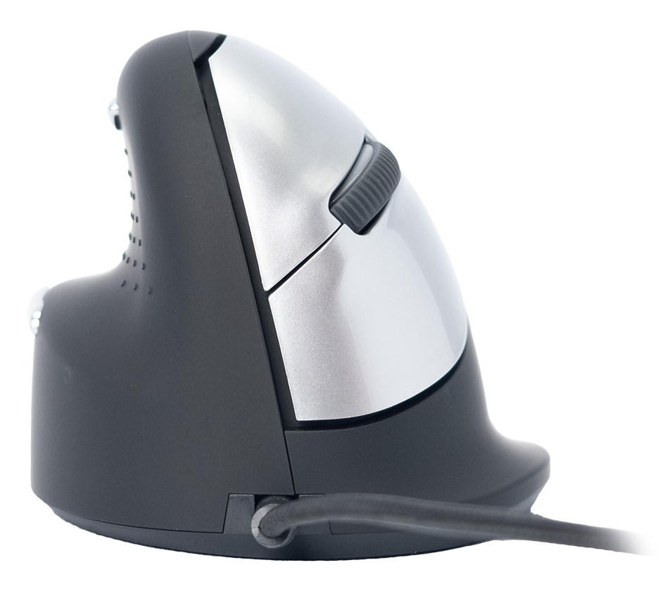 R-Go Tools Ergonomische muis R-Go HE Break met pauzesoftware, medium (handlengte 165-185mm), linkshandig, bedraad, zwart