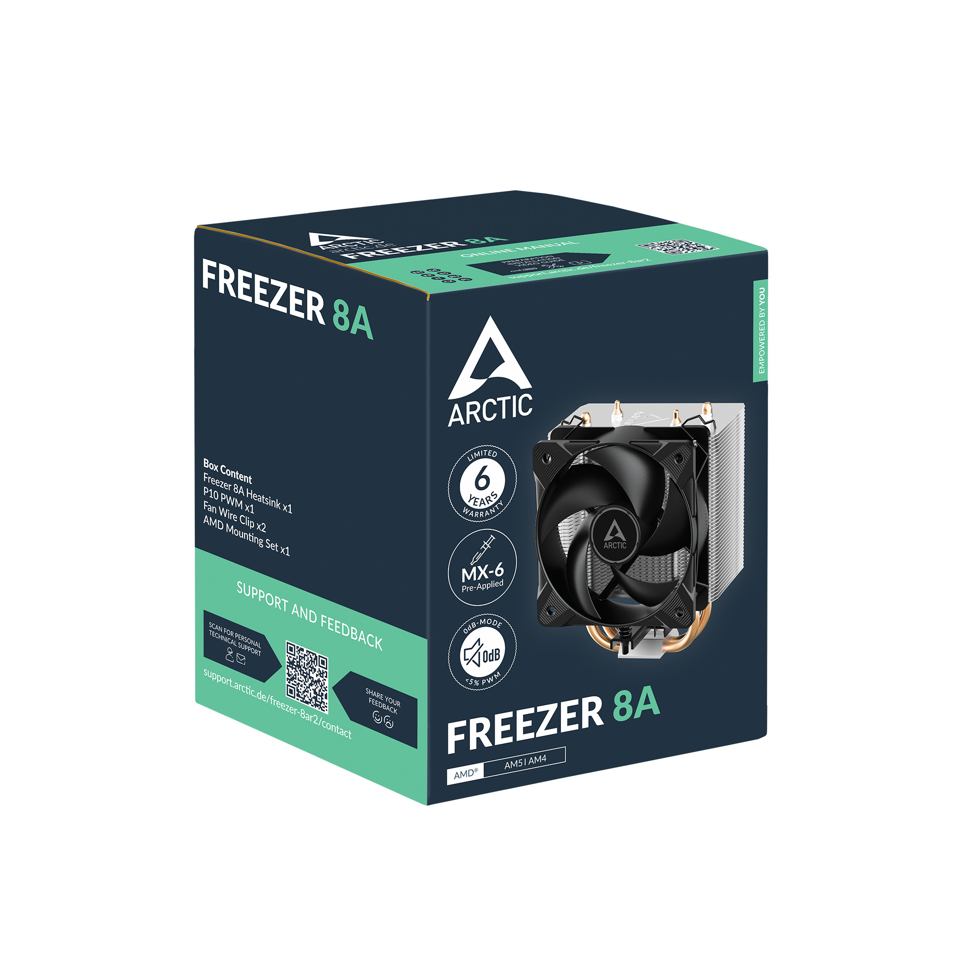 ARCTIC Freezer 8A Processor Luchtkoeler 10 cm Aluminium, Zwart - Afbeelding 7