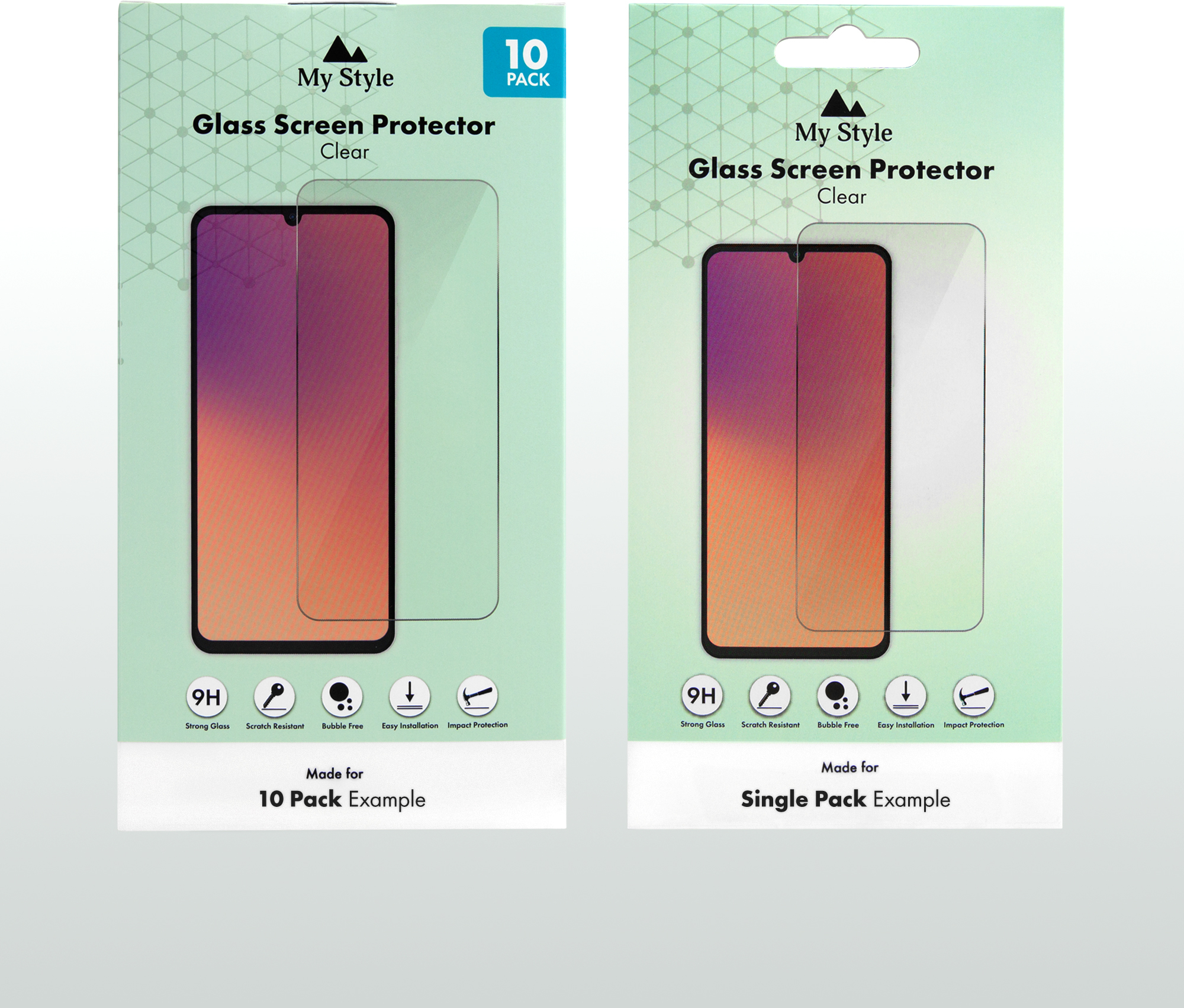 My Style Tempered Glass Screen Protector for Apple iPhone 17 Air Clear (10-Pack) - Afbeelding 6