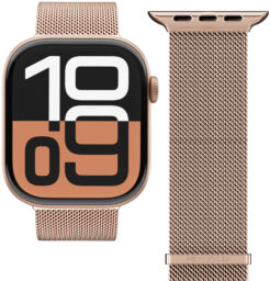 Vonmählen Milanese Loop 2 For Apple Watch 44 - 45 - 46 - 49mm One Size Rose Gold