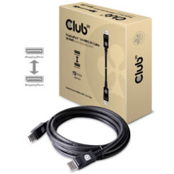 CLUB3D DisplayPort 1.4 HBR3 8K Kabel Male/Male 3 meter - Afbeelding 3