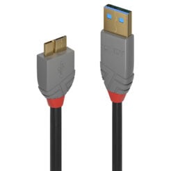 Lindy 36765 USB-kabel USB 3.2 Gen 1 (3.1 Gen 1) 0,5 m USB A Micro-USB B 5 Gbit/s Zwart - Afbeelding 2