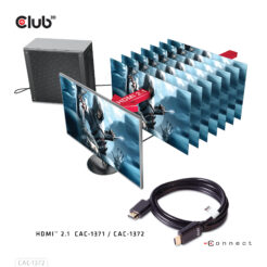 CLUB3D Ultra High Speed HDMI 4K120Hz, 144Hz Certified Cable 48Gbps M/M 2 m / 6.56 ft - Afbeelding 10
