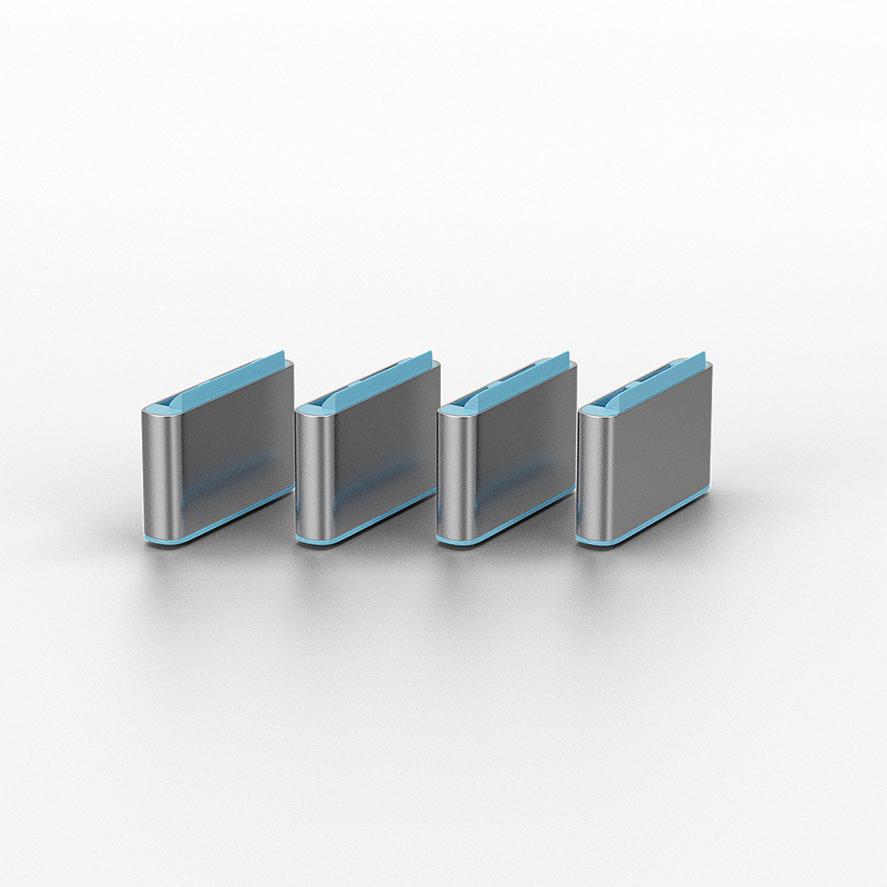 Lindy 40465 poortblokker Poortblokker + sleutel USB Type-C Blauw Acrylonitrielbutadieenstyreen (ABS) 1 stuk(s) - Afbeelding 3