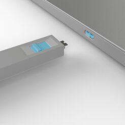 Lindy 40465 poortblokker Poortblokker + sleutel USB Type-C Blauw Acrylonitrielbutadieenstyreen (ABS) 1 stuk(s) - Afbeelding 5