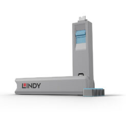 Lindy 40465 poortblokker Poortblokker + sleutel USB Type-C Blauw Acrylonitrielbutadieenstyreen (ABS) 1 stuk(s) - Afbeelding 2