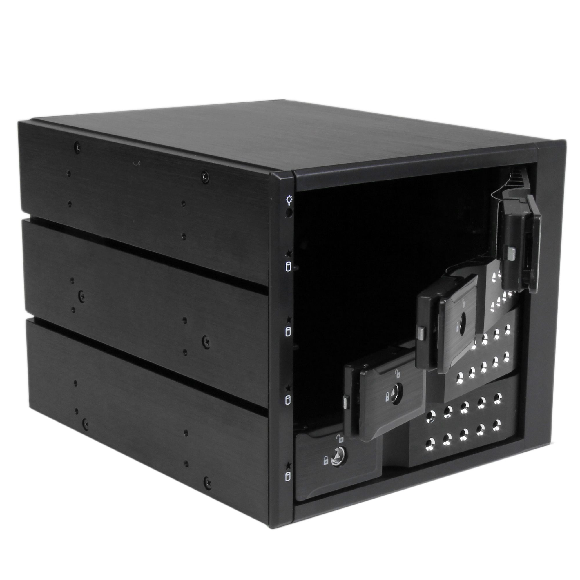 StarTech.com 4-bay Aluminium Trayless Hot Swap Mobile Rack Backplane voor 3,5 inch SAS II/SATA III - 6 Gbps HDD - Afbeelding 4