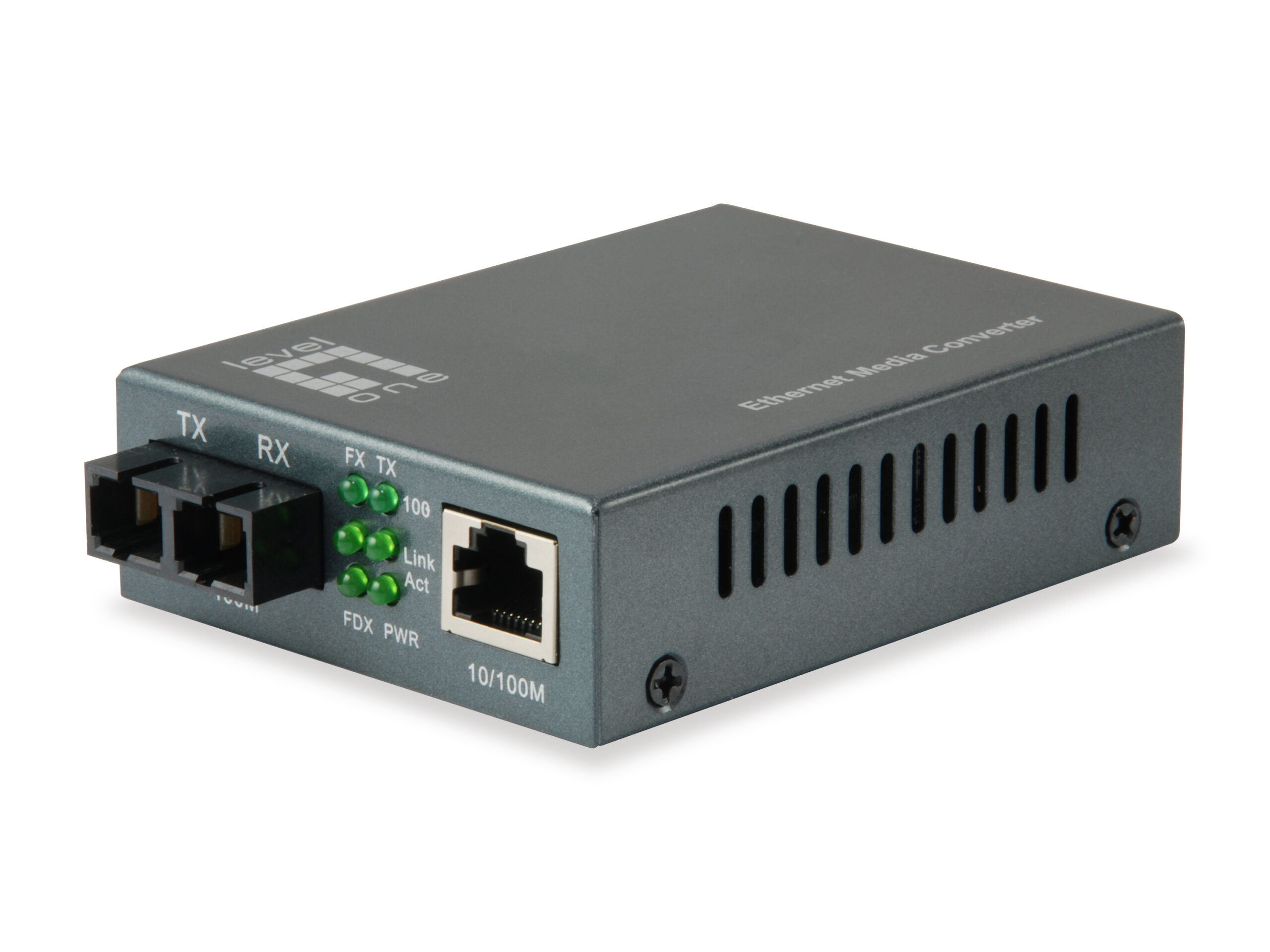 LevelOne FVT-1101 netwerk media converter 100 Mbit/s 1310 nm Multimode Zwart