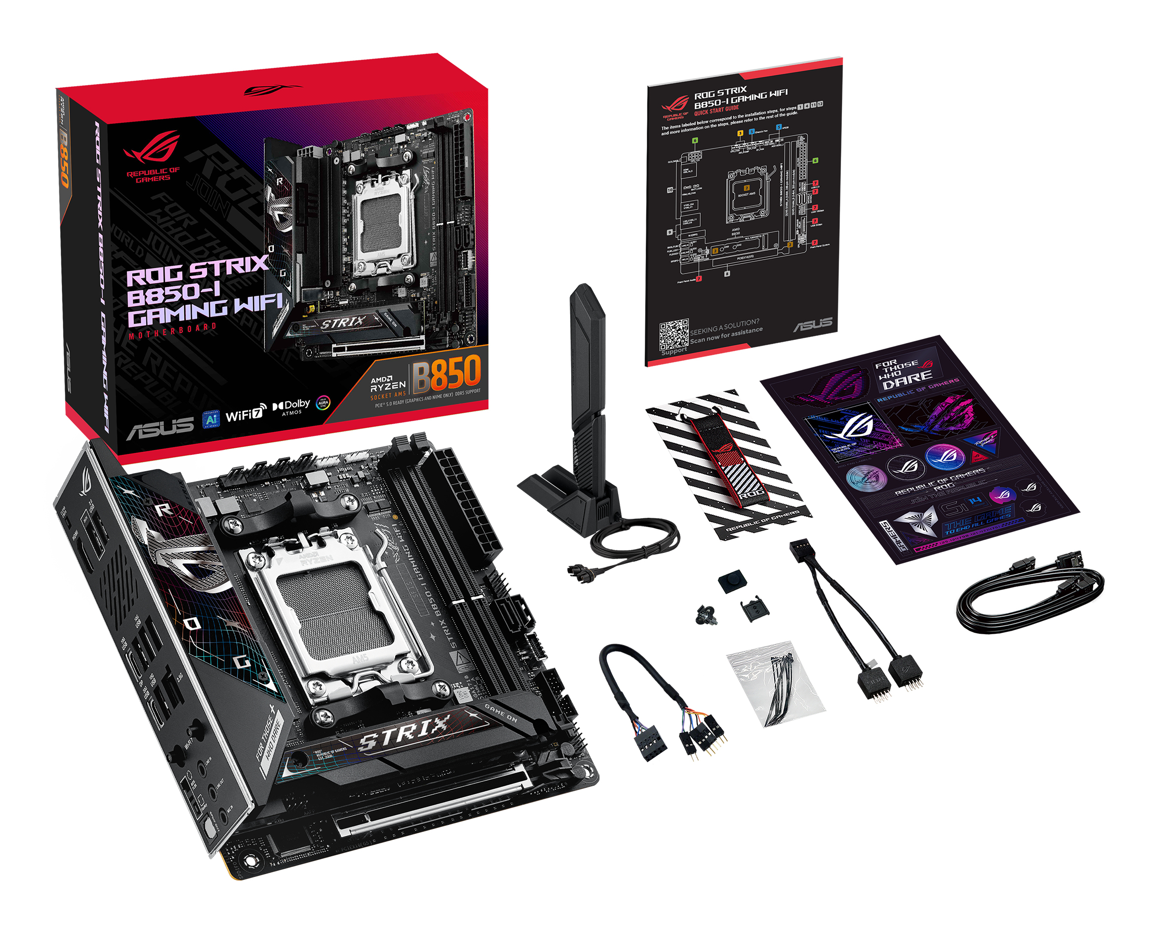 ASUS ROG STRIX B850-I GAMING WIFI AMD B850 Socket AM5 mini ITX - Afbeelding 12