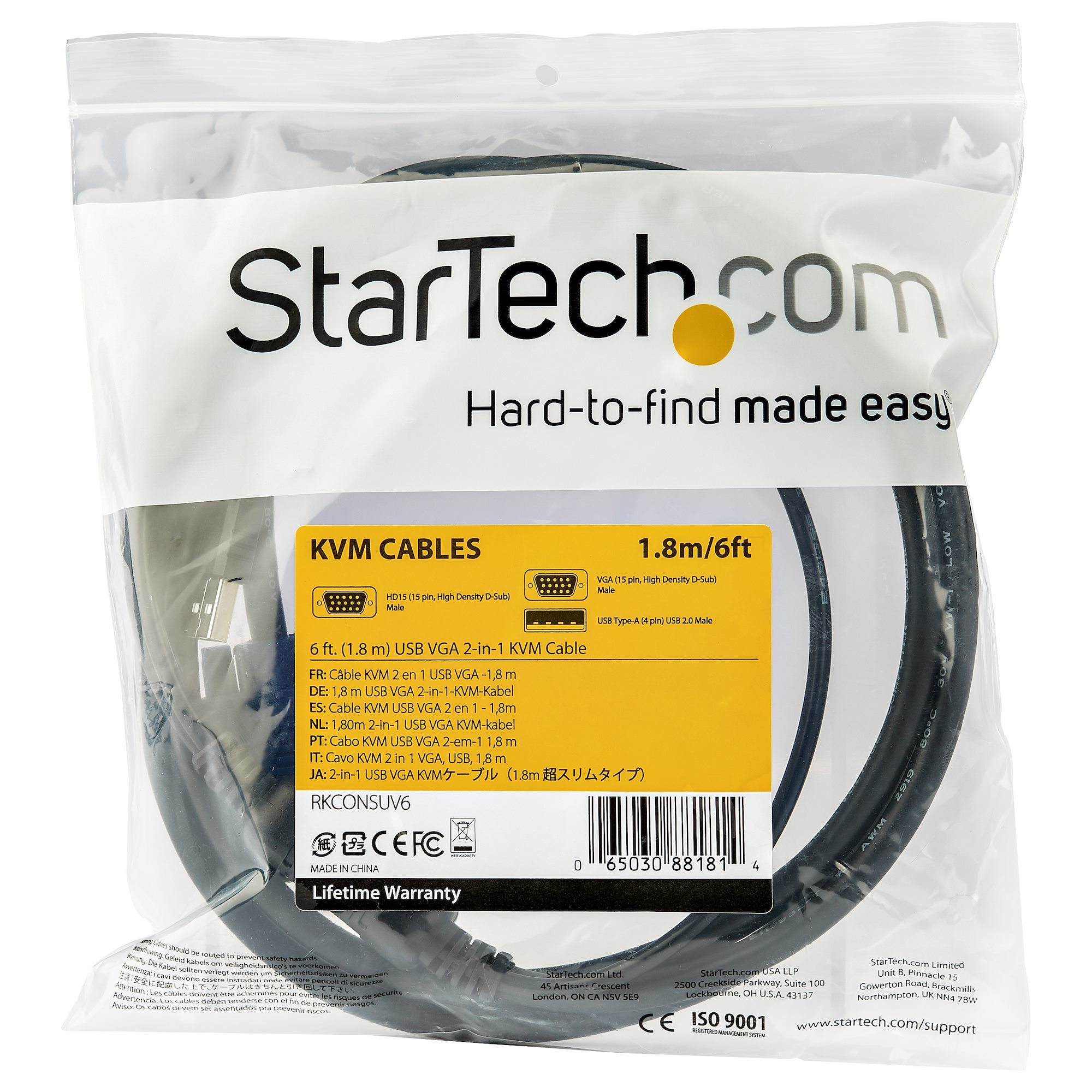 StarTech.com 3 m USB KVM kabel voor rackmonteerbare consoles - Afbeelding 6
