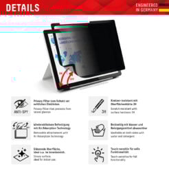 Displex 01985 schermbeschermer voor tablets Privacy-schermbeschermer Apple 1 stuk(s)