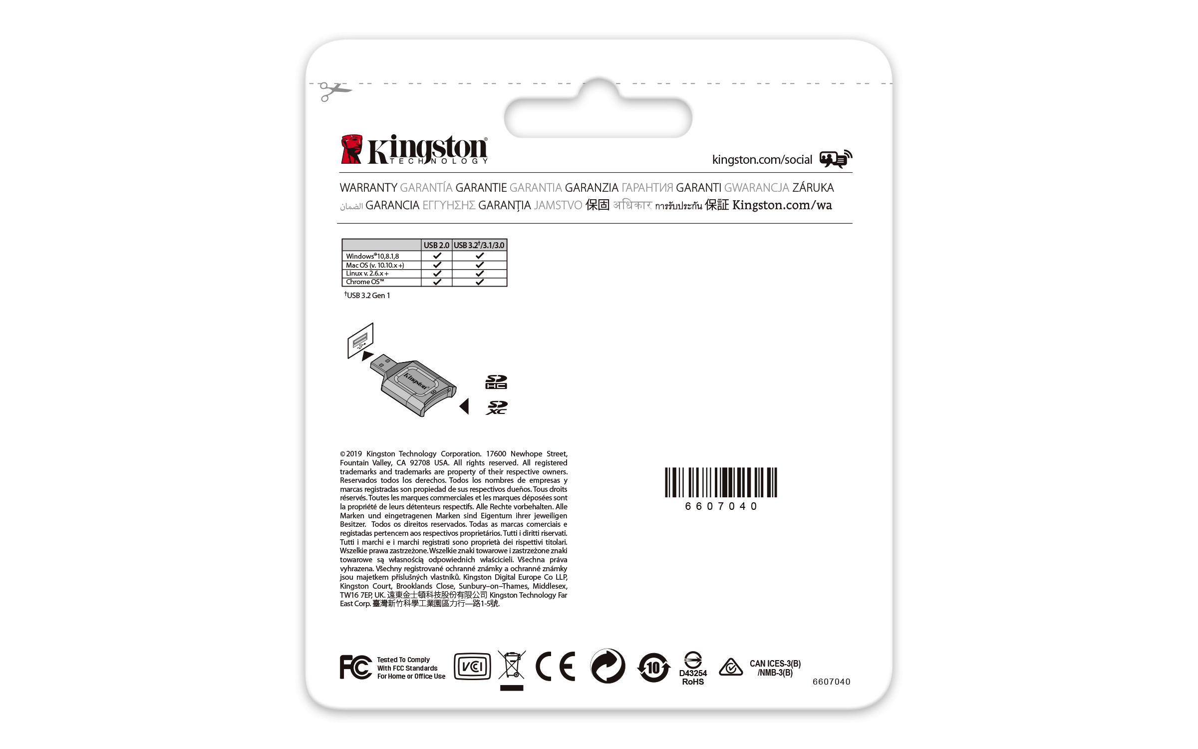 Kingston Technology MobileLite Plus geheugenkaartlezer USB 3.2 Gen 1 (3.1 Gen 1) Type-A Zwart - Afbeelding 5
