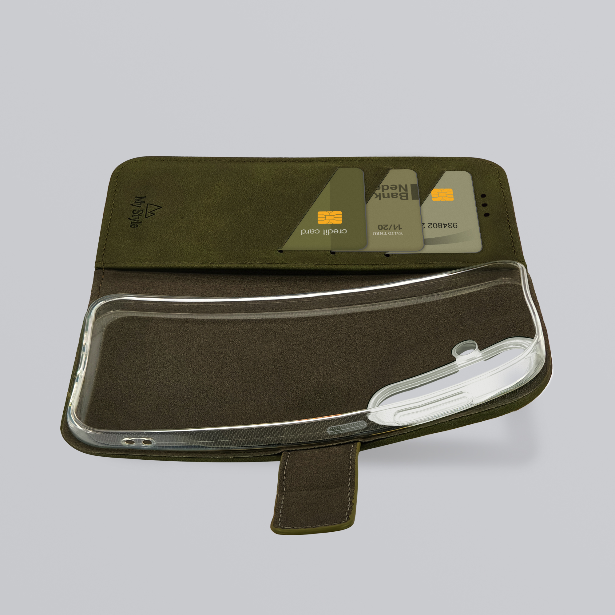 My Style Flex Wallet for Samsung Galaxy S24 5G/S25 5G Forest Green - Afbeelding 2
