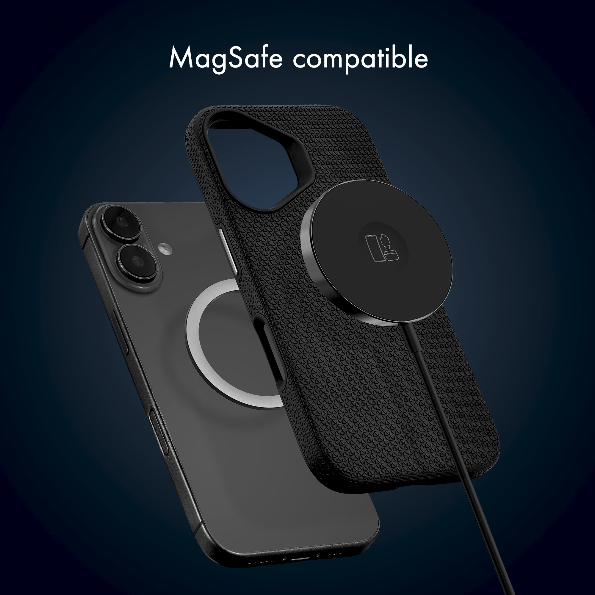 My Style Magsafe Tough Case for Apple iPhone 15 Black - Afbeelding 2
