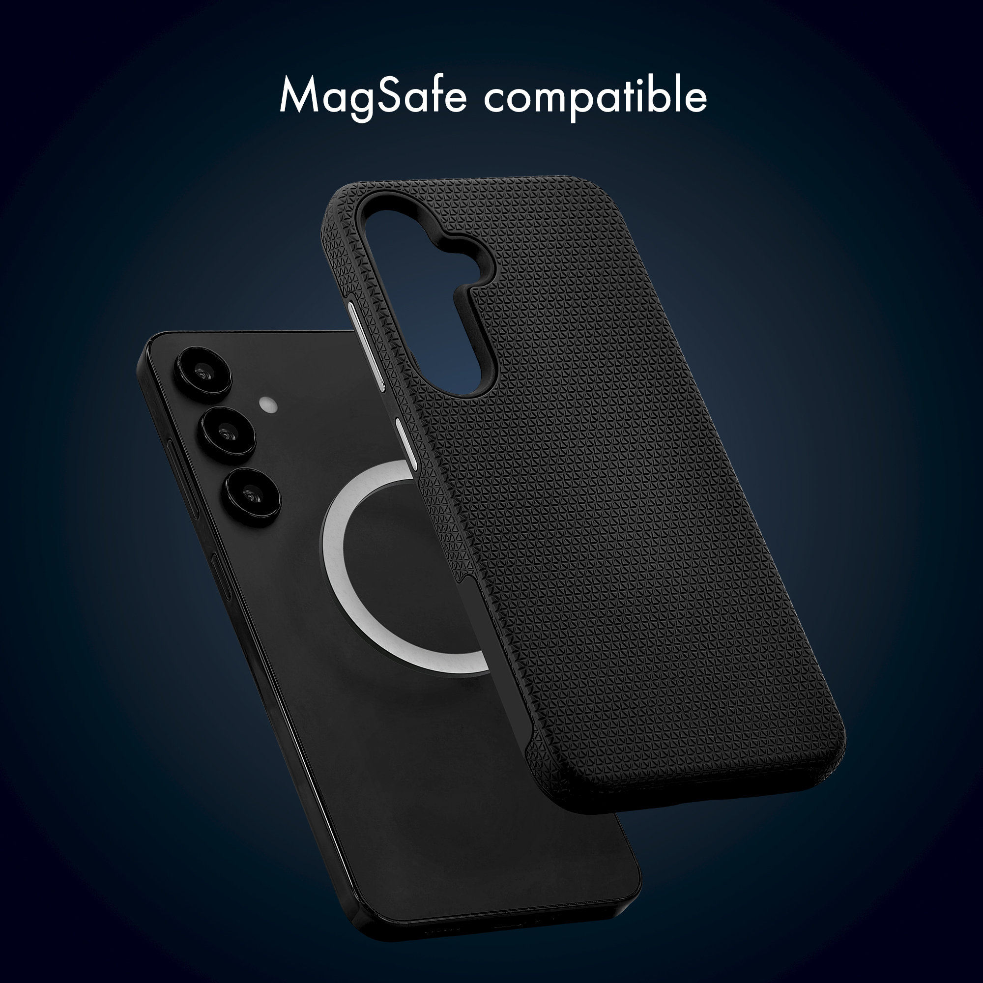 My Style Magsafe Tough Case for Samsung Galaxy S25 Ultra 5G Black - Afbeelding 2