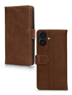Mobilize Leather Wallet Apple iPhone 17 Brown