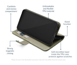 Mobilize Premium Gelly Wallet Book Case Apple iPhone 17 Air Green - Afbeelding 3
