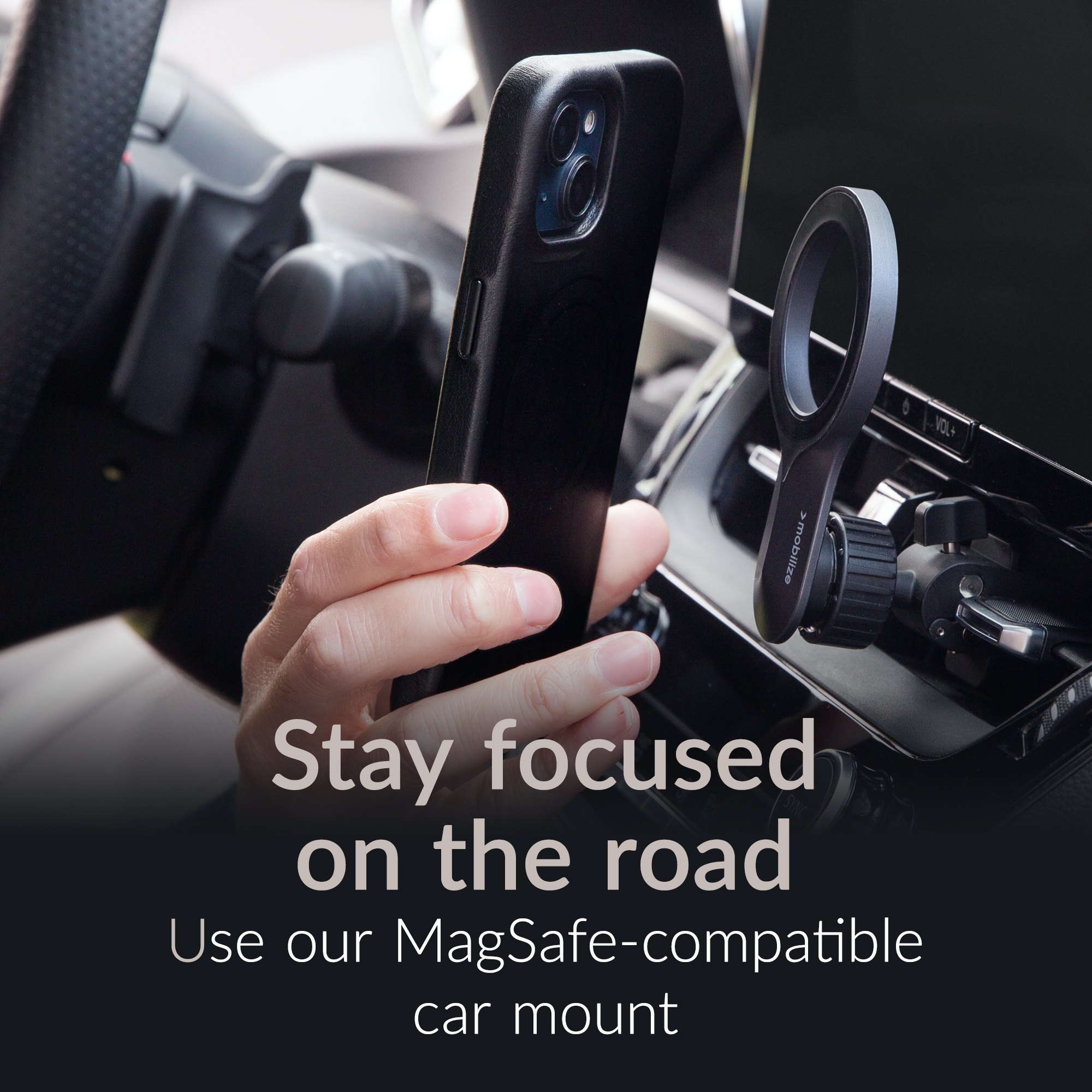 Mobilize Magsafe Compatible Premium Leather Case Apple iPhone 17 Pro Max Black - Afbeelding 6