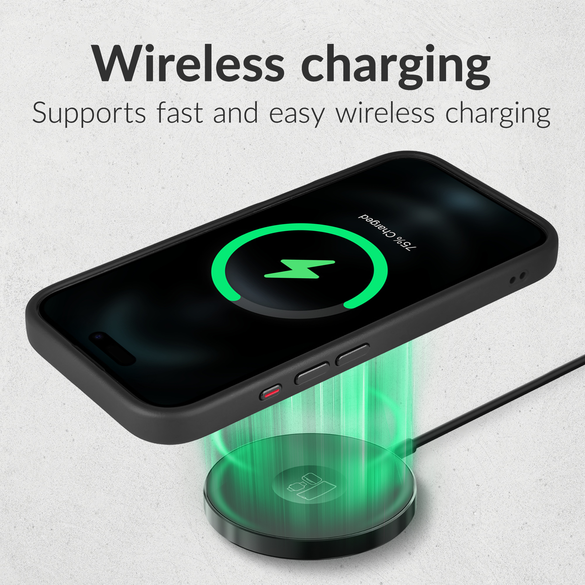 Mobilize MagSafe Compatible Hybrid Pro Case with Camera Stand Apple iPhone 16 Pro Max Black - Afbeelding 4