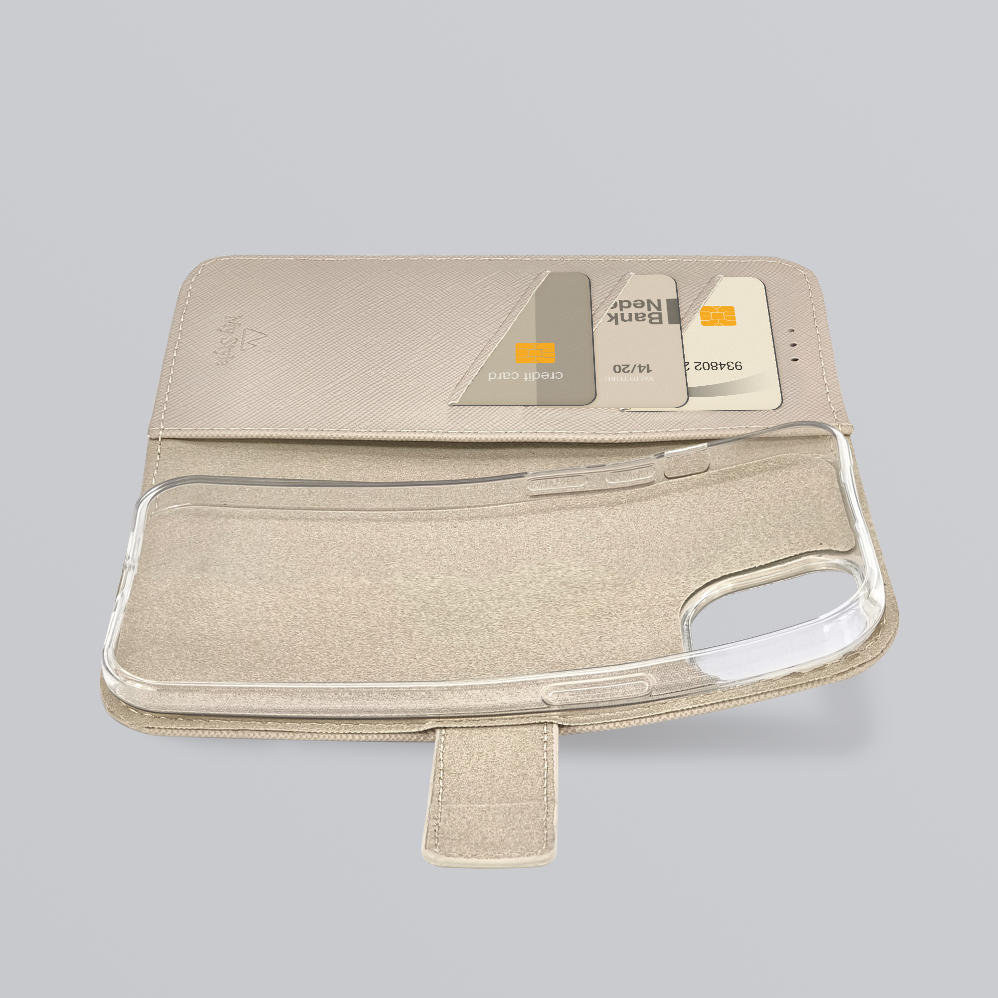 My Style Flex Wallet for Apple iPhone 17 Warm Taupe - Afbeelding 2