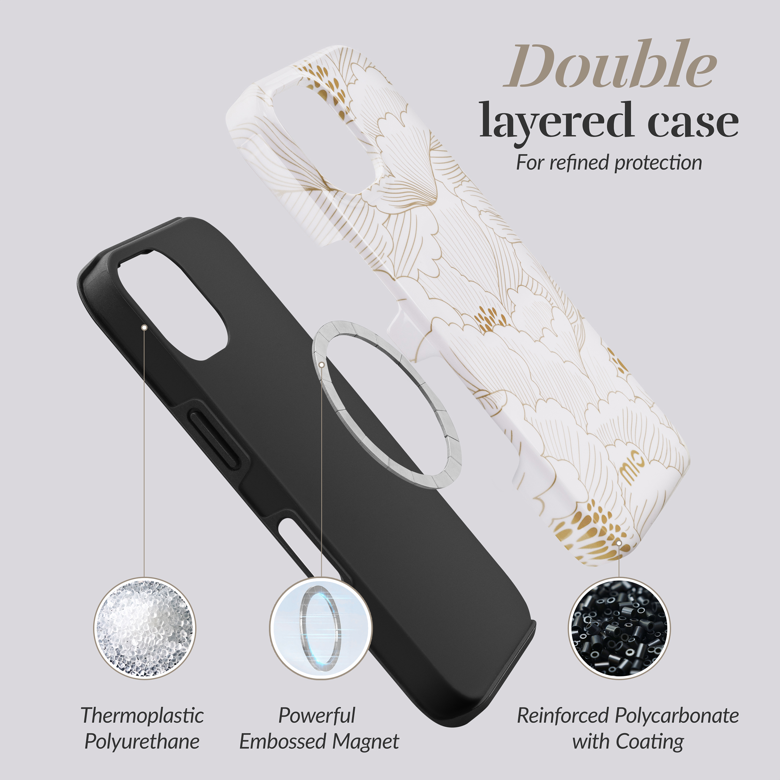 MIO White Roses Magsafe Compatible for iPhone 17 Pro - Afbeelding 6