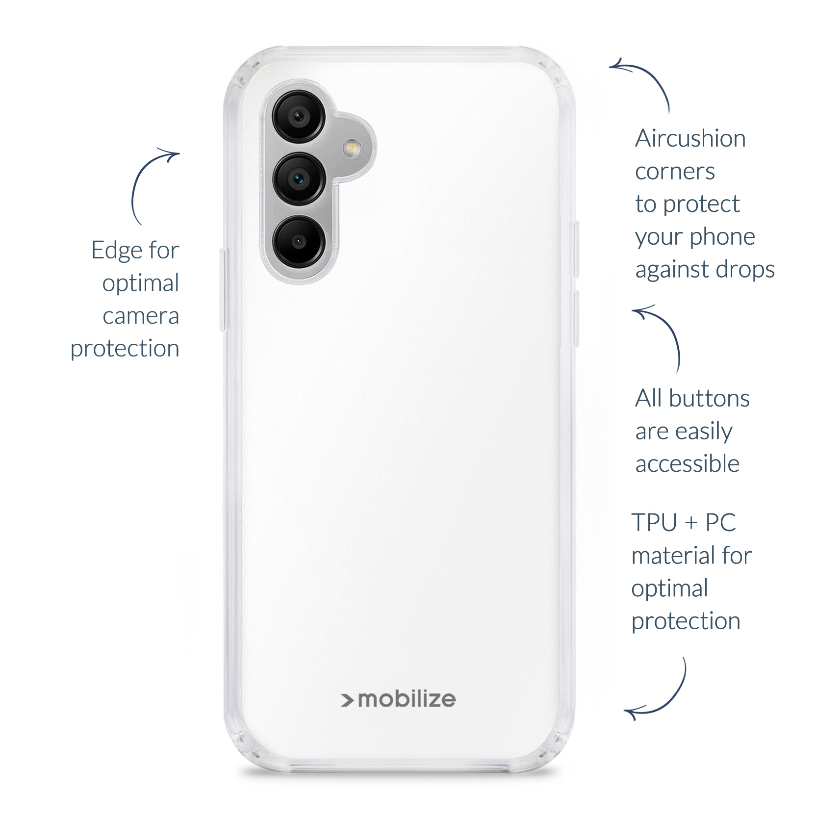 Mobilize Naked Protection Case Samsung Galaxy S25 FE Clear - Afbeelding 2