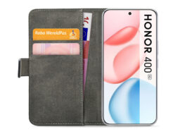 Mobilize Classic Gelly Wallet Book Case Honor 400 Black - Afbeelding 2
