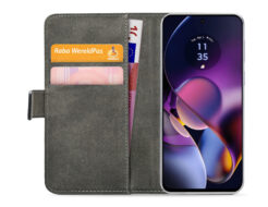 Mobilize Classic Gelly Wallet Book Case Motorola Moto G54 Power Black - Afbeelding 2