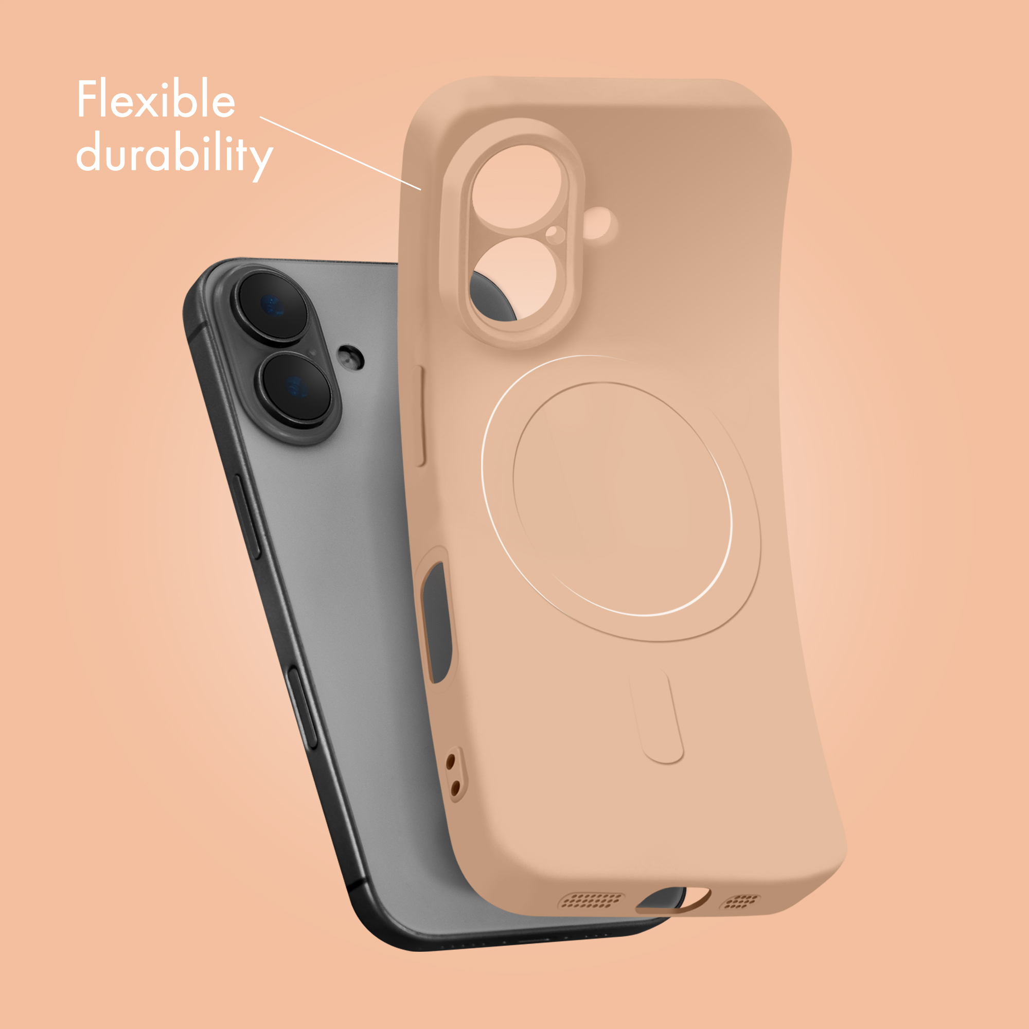 My Style Protective Flex Magsafe Compatible Case for iPhone 17 Pro Soft Pink - Afbeelding 2