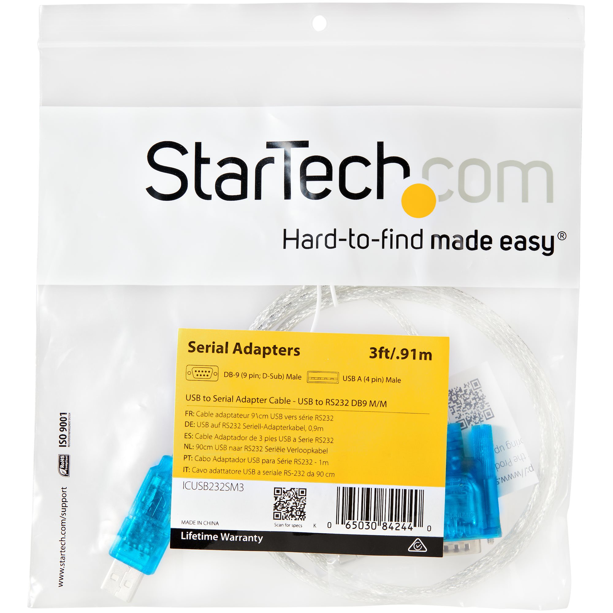 StarTech.com 90cm USB naar RS232 DB9 Seriële Verloopkabel - M/M - Afbeelding 6