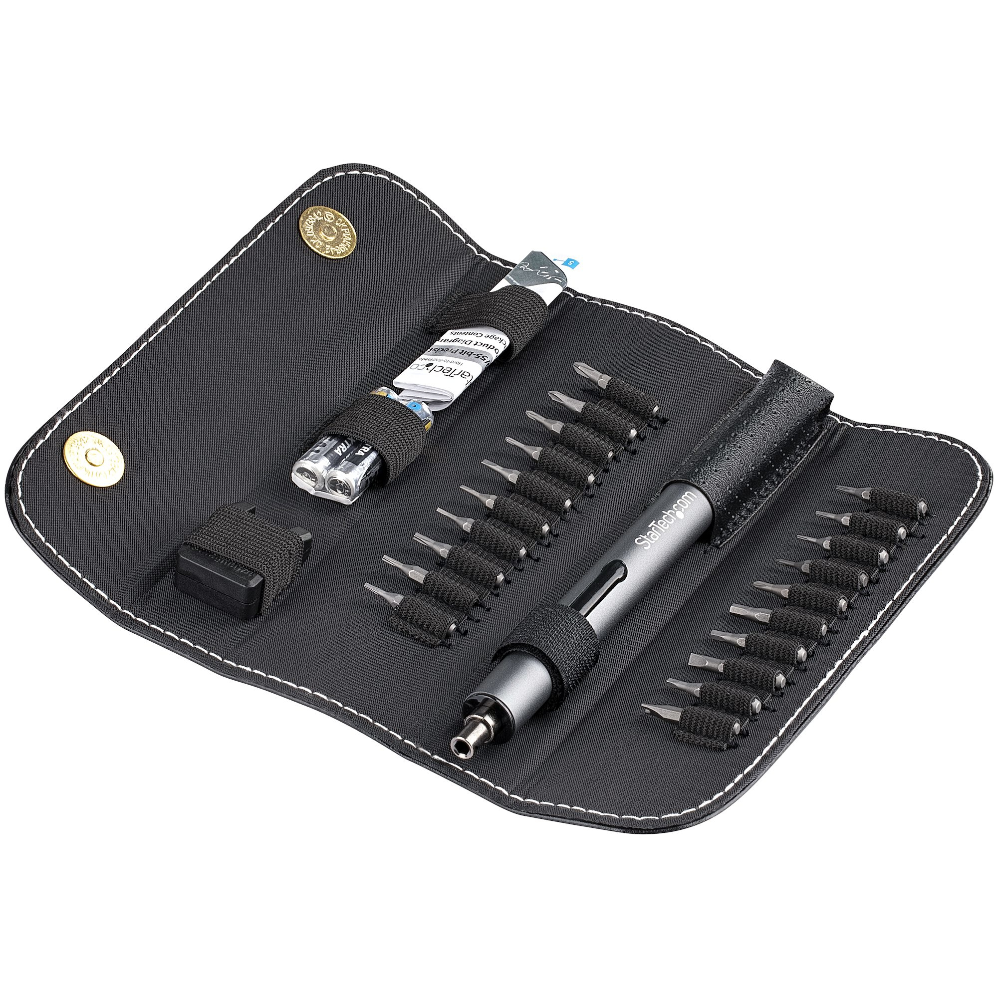 StarTech.com 20 Bit Elektrische Precisie Schroevendraaier Set - Mini Schroevendraaier op Batterij voor Laptop, Computer, Tablet, Telefoon & Electronica Reparatie - Magnetisch - Draadloos - Afbeelding 9