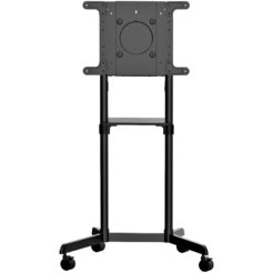 StarTech.com Verrijdbare TV Standaard - Mobiele TV Vloerstandaard voor 37-70" VESA Scherm (70kg) - TV Trolley met Schap en Opbergvak - Roteren/Kantelen - Universele TV Mount op Wielen - Afbeelding 2
