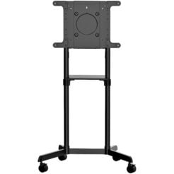 StarTech.com Verrijdbare TV Standaard - Mobiele TV Vloerstandaard voor 37-70" VESA Scherm (70kg) - TV Trolley met Schap en Opbergvak - Roteren/Kantelen - Universele TV Mount op Wielen