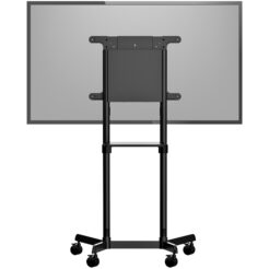 StarTech.com Verrijdbare TV Standaard - Mobiele TV Vloerstandaard voor 37-70" VESA Scherm (70kg) - TV Trolley met Schap en Opbergvak - Roteren/Kantelen - Universele TV Mount op Wielen - Afbeelding 6