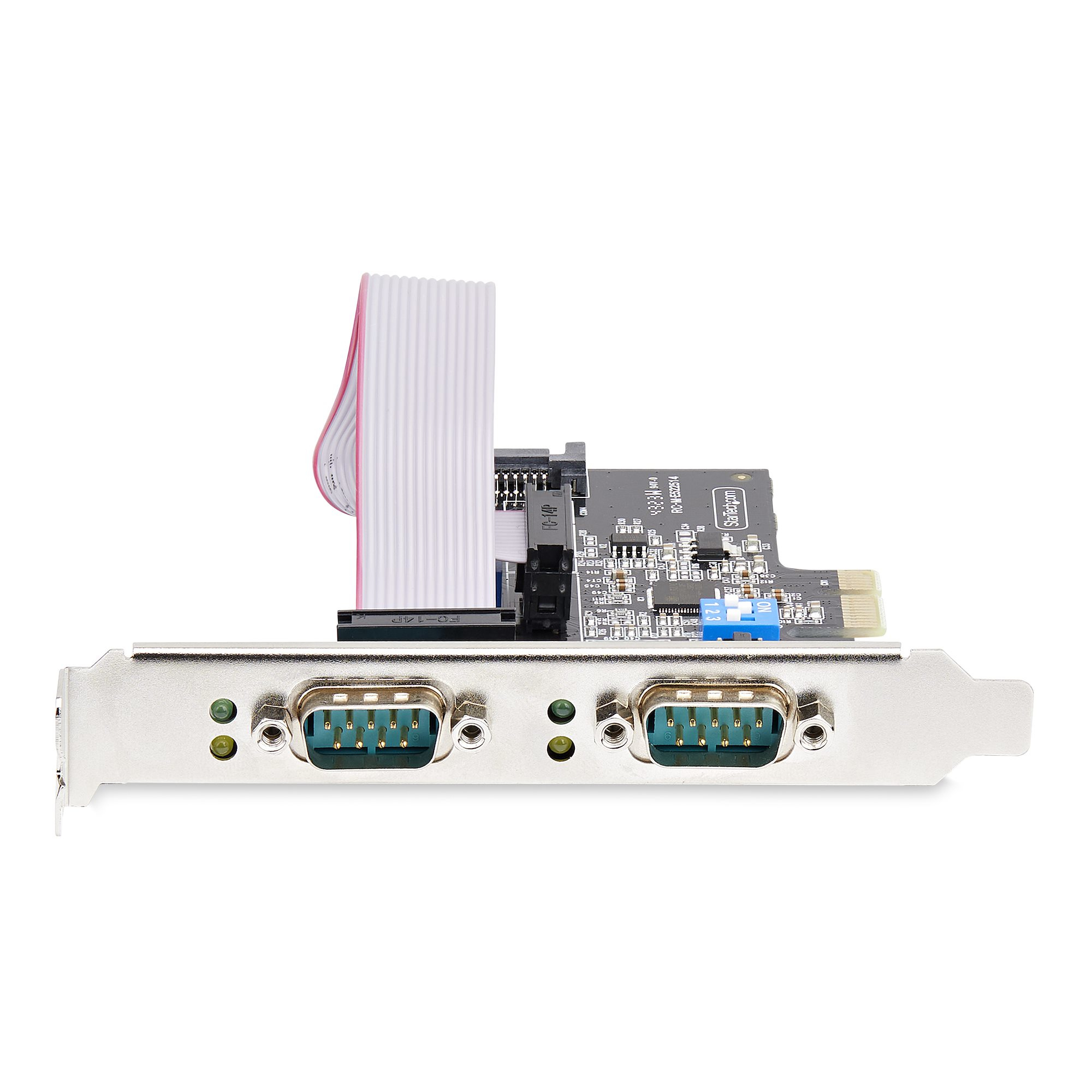 StarTech.com 2-Port PCIe Seriële Adapter Kaart, Quad PCI Express naar RS232/RS422/RS485 (DB9) Serial Kaart, Incl. Low-Profile Beugel, 16C1050 UART, Windows/Linux, TAA Compliant, Level-4 ESD Bescherming - Afbeelding 4