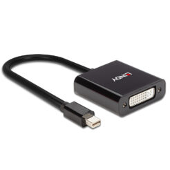 Lindy 41736 tussenstuk voor kabels Mini DisplayPort DVI-D Zwart - Afbeelding 4