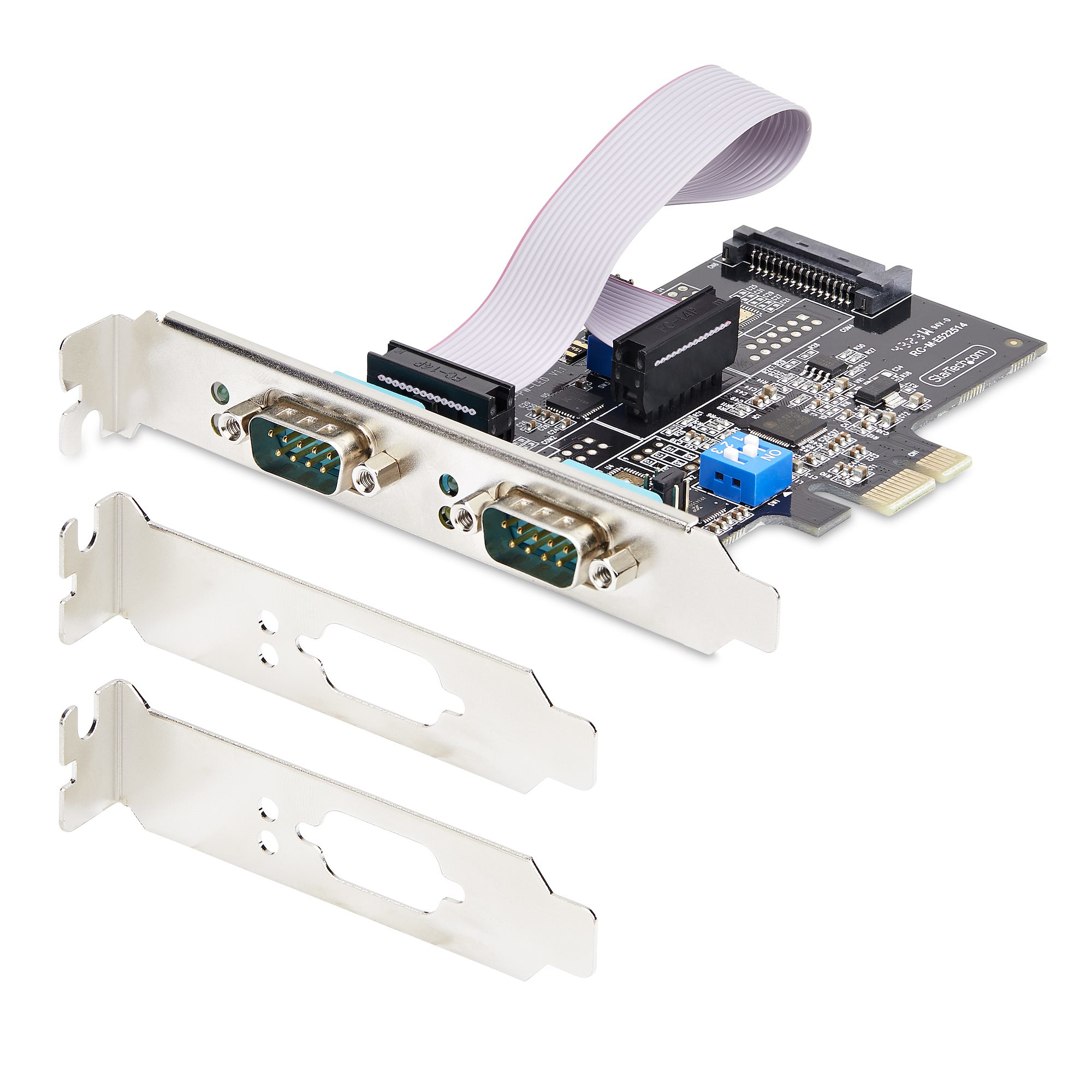 StarTech.com 2-Port PCIe Seriële Adapter Kaart, Quad PCI Express naar RS232/RS422/RS485 (DB9) Serial Kaart, Incl. Low-Profile Beugel, 16C1050 UART, Windows/Linux, TAA Compliant, Level-4 ESD Bescherming - Afbeelding 9