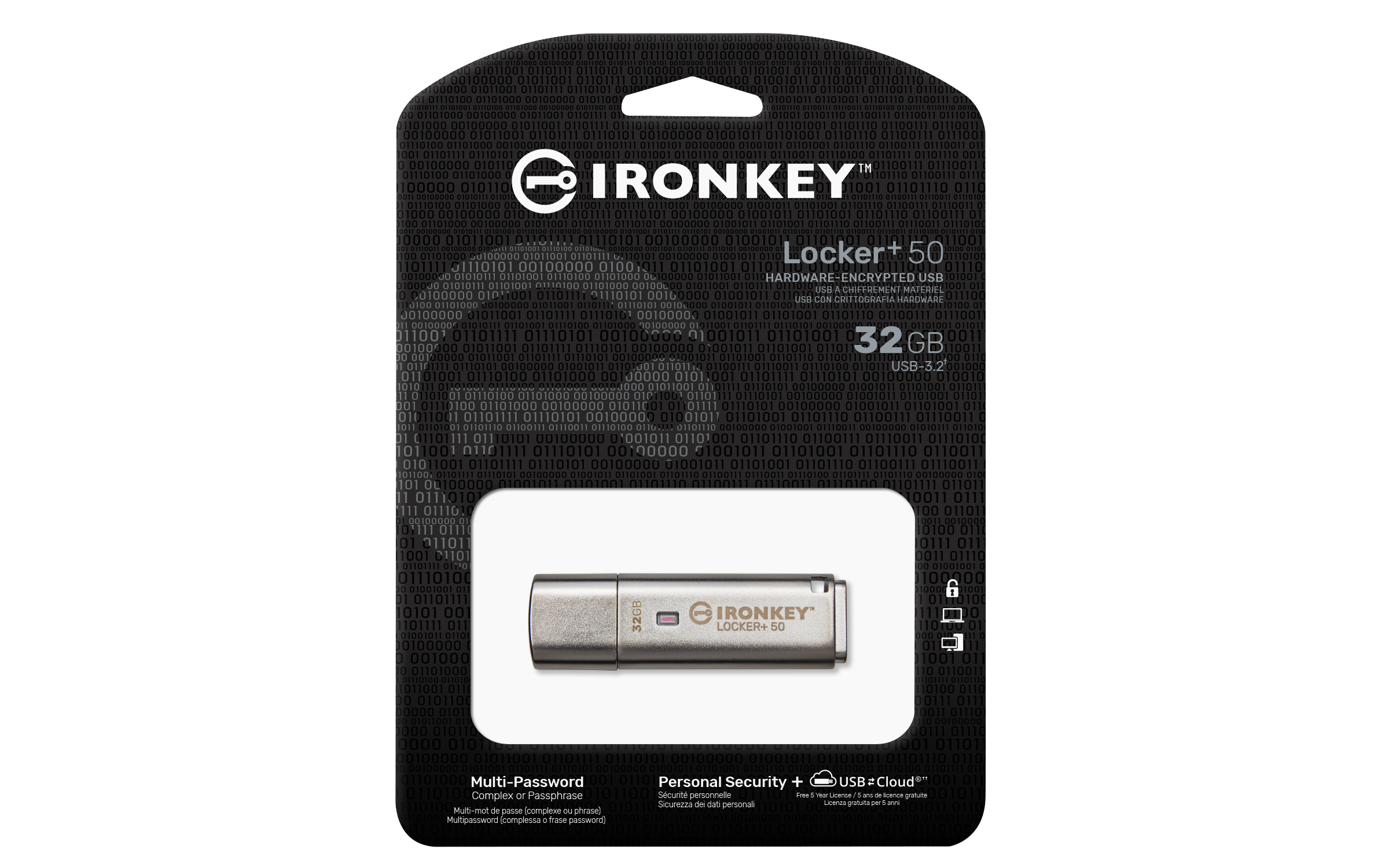 Kingston Technology IronKey 32GB IKLP50 AES USB, met 256-bits versleuteling - Afbeelding 4
