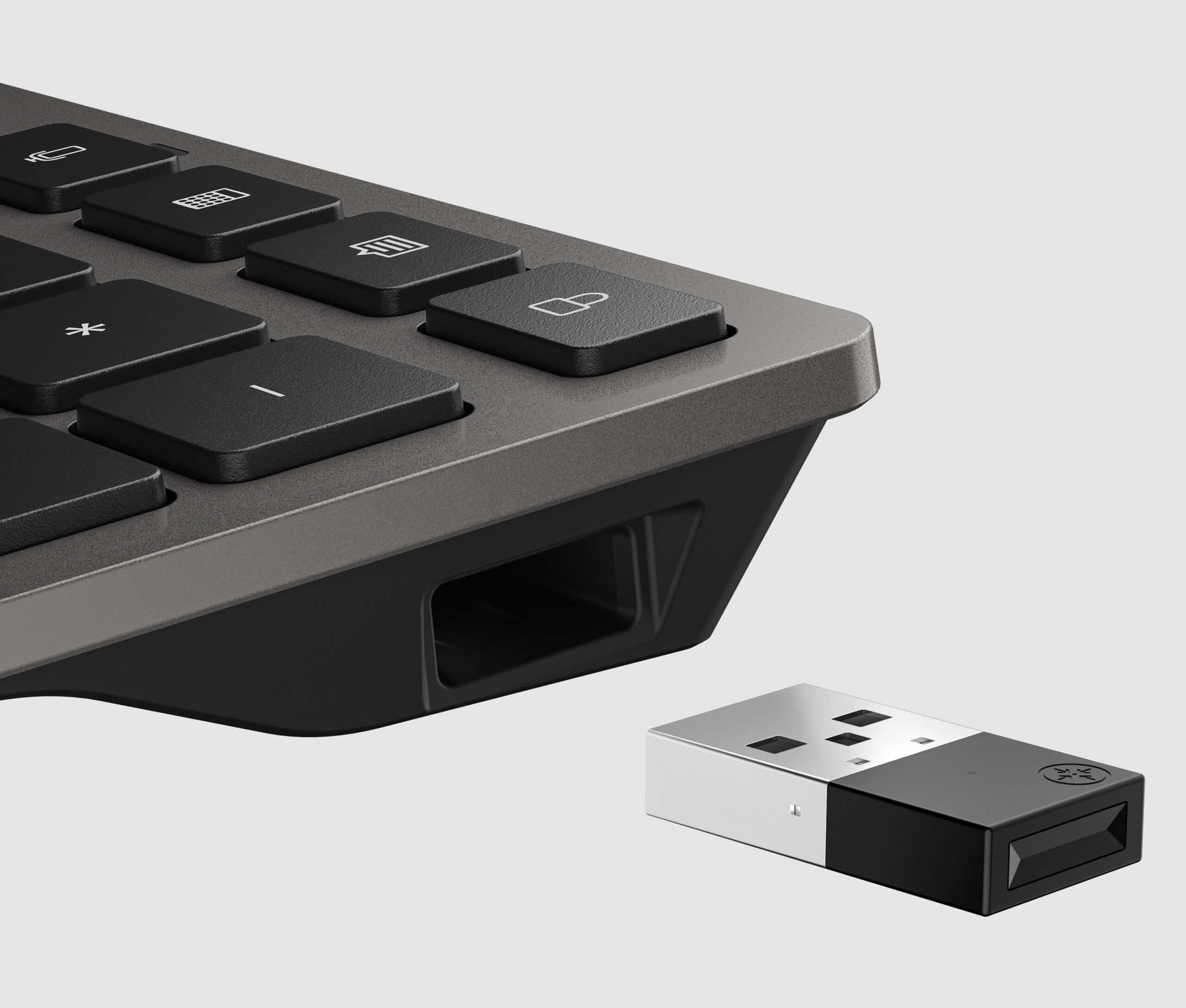 HP 725 Multi-Device Rchrgbl WL KBD Belg toetsenbord Thuis/Werk RF-draadloos + Bluetooth Zwart - Afbeelding 4