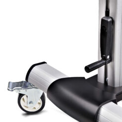 StarTech.com Verrijdbare TV Standaard op Wielen voor 60-100inch Flat Screens tot 100kg, In Hoogte Verstelbaar via Krukas, Mobiele Televisie Standaard/Trolley - Afbeelding 8