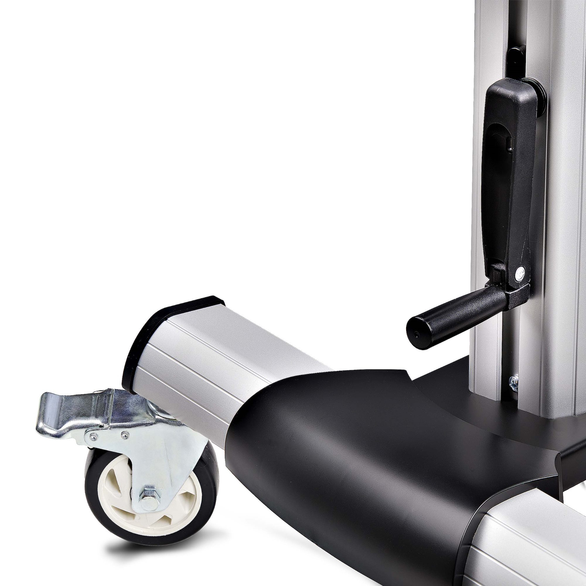 StarTech.com Verrijdbare TV Standaard op Wielen voor 60-100inch Flat Screens tot 100kg, In Hoogte Verstelbaar via Krukas, Mobiele Televisie Standaard/Trolley - Afbeelding 8