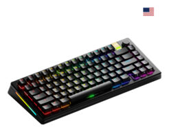 Glorious Gaming GMMK 3 PRO HE 75% Prebuilt toetsenbord Gamen RF-draadloos + Bluetooth QWERTY Amerikaans Engels Zwart