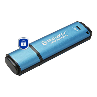 Kingston Technology IronKey 64GB Vault Privacy 50 AES-256 versleuteling, FIPS 197 - Afbeelding 3